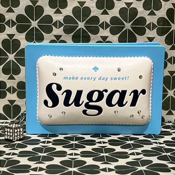 ♠️kate spade Coffee Break 3D Sugar Packet Small Card Holder Wallet NWT - Picture 6 of 15